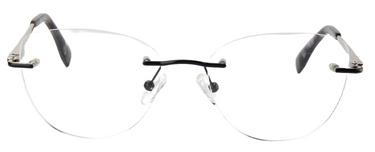 Women Urban Eyeglasses : Benny - Black Silver - SpecSMART Eye Clinic (Front View)